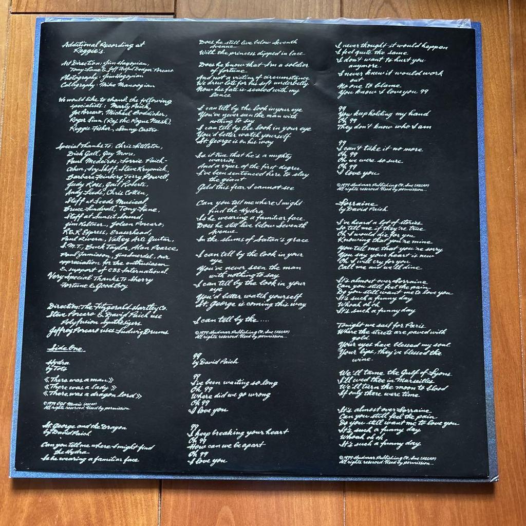 [USED] LP Record TOTO/Hydra (Domestic Edition)