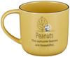 PEANUTS Snoopy Mug, Seasonal Pattern, Yellow (with Coaster) SN613-11C