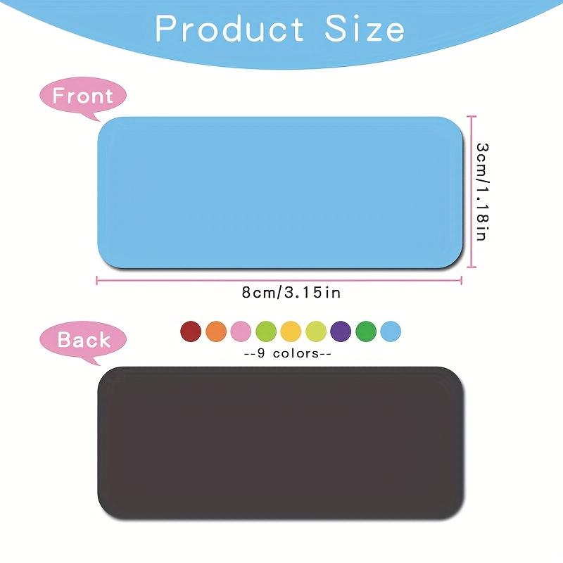 15pcs Color Magnetic Labels, 1.2x3.2" Writable Whiteboard - Waterproof for Fridge, Office, Lockers & Shelves