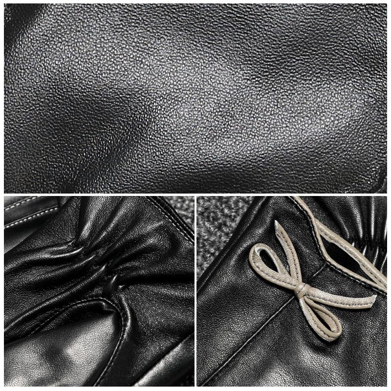 Handschuhe aus Leder der ersten Schicht Damen Winter Samt Verdickt Warme Version Reparatur Hand Fahren Reiten Schaflederhandschuhe Winddicht