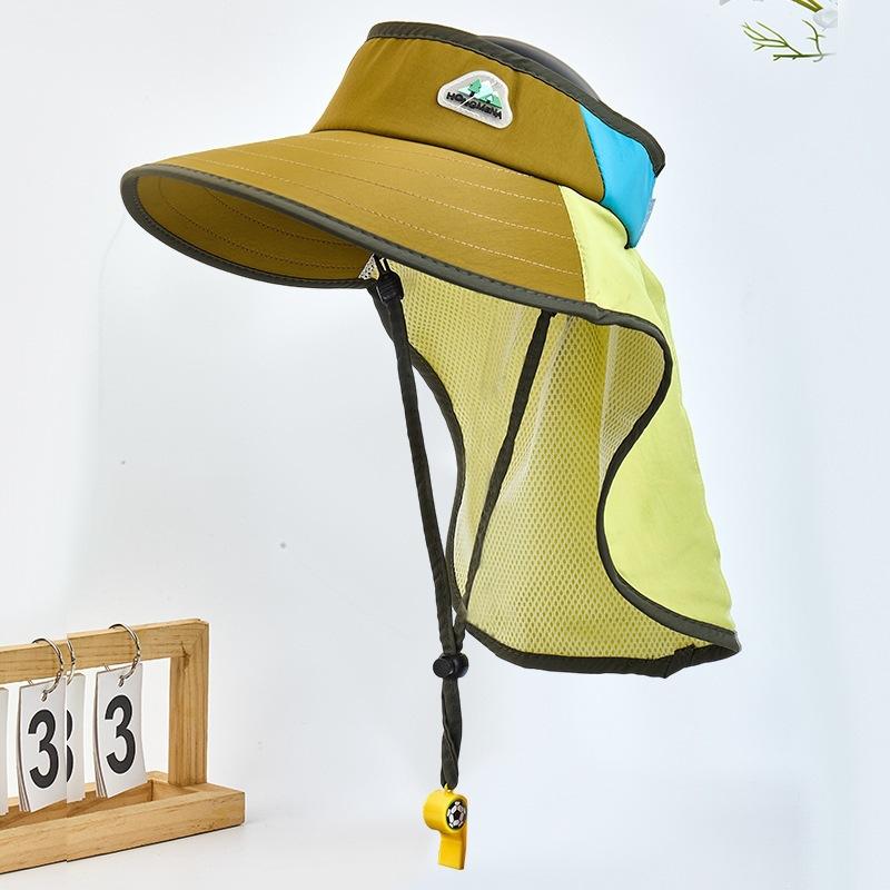 Big brim sun hat sun hat UV protection children's hat girls summer baby boy empty top sun hat