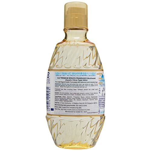 Ora2 Premium Mouthwash, Breath Fragrance, Aquatic Citrus, Alcohol-Free, Mild, 360ml