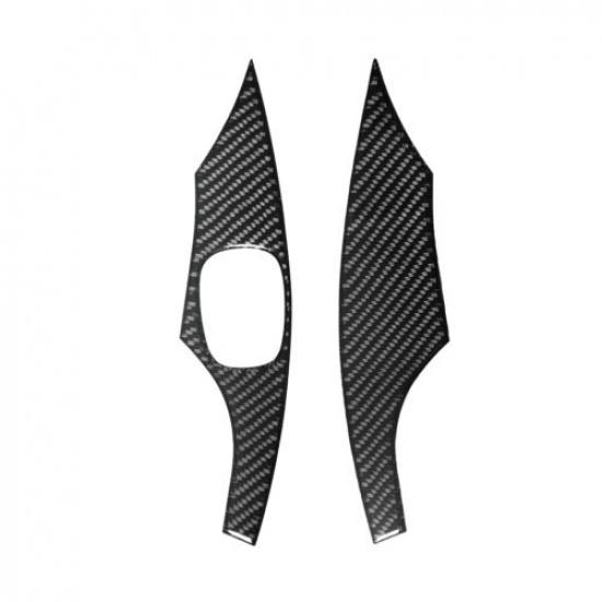 2Pcs Carbon Fiber Interior Window Control Cover Trim For Toyota Celica 2000-2005