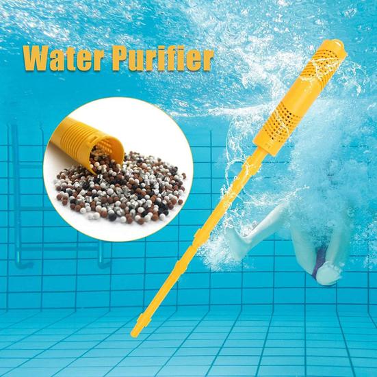 1/2Pcs Swimming Pool Filter Stick Hot Tub Mineral Stick Rod Spa Mineral Sanitizer 4-Month Long-Lasting Water Clean Purification Mineral Cartridge