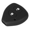KEYYOU Silicone Key Shell Remote Key Case Cover For TOYOTA Corolla Hilux Vitz Rav4 Aqua Camry Land Cruis Car-styling 2 Buttons