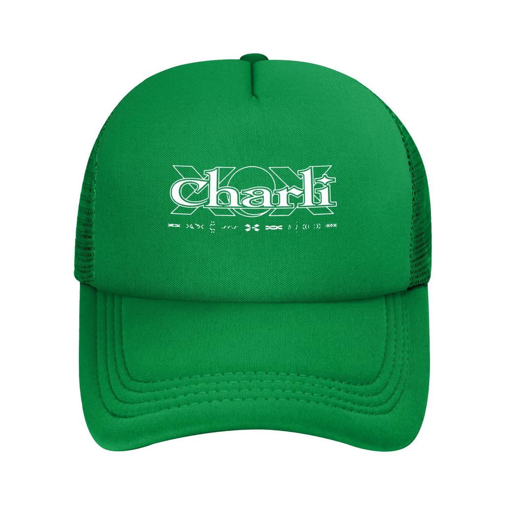 Hyperpop Brat Trucker Hats Unisex Women Casual Charli XCX Album Mesh Baseball Cap Summer Adjustable Sun Hats