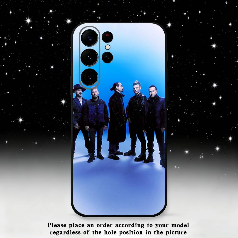 B-Backstreet Boys BSB Phone Case For Samsung S25,S24 Ultra,S20,S30 plus,S22 plus,S23,S30 Ultra 5G Silicone Black Shell