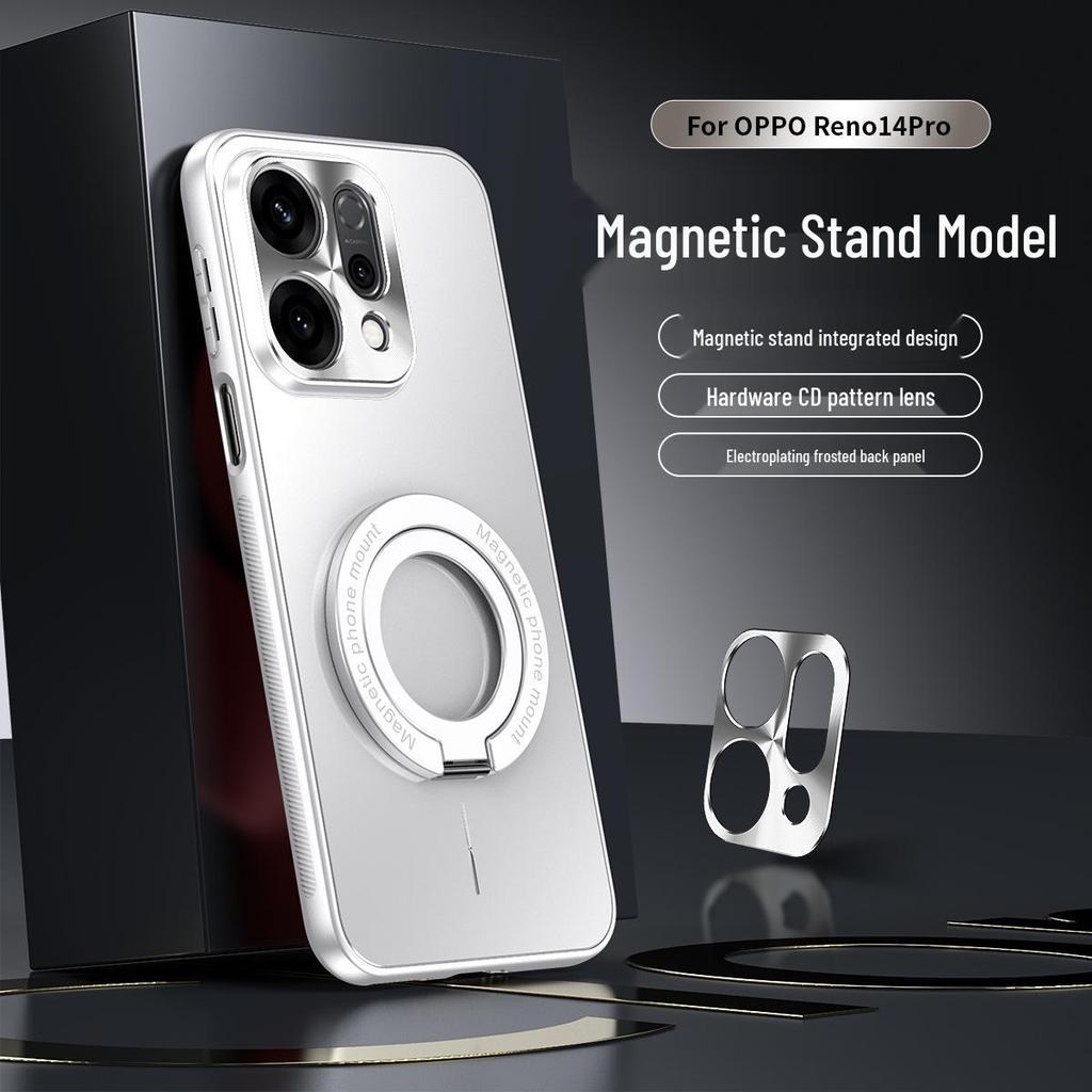 Oppo Reno14/Reno14 Pro Pełne Pokrycie Etui Anty-Upadkowe z Ochroną Obiektywu i Kompatybilnością z Bezprzewodowym Ładowaniem Samochodowym