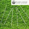 - Galvanized Ground Staples Steel Sod Stakes Pins U-Shap 50PCS