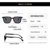Unpolarisiert 1 Stück Kunststoff Herren quadratische Rahmenbrille klassische dekorative Sonnenbrille Damen täglich Reise Fahren Schattierungen