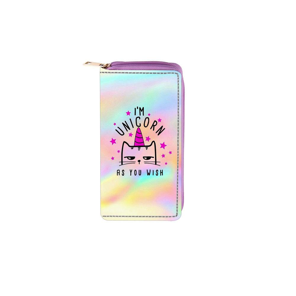 New unicorn long zipper wallet, wallet.