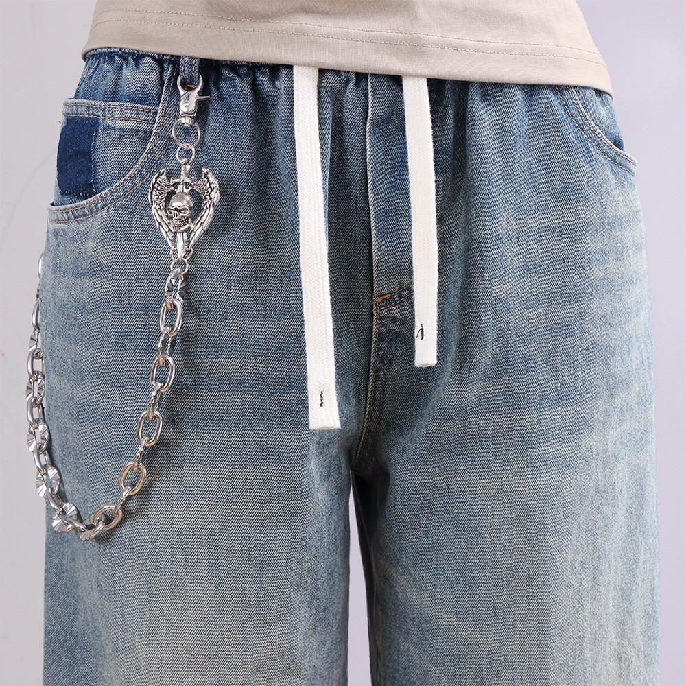 Metal Hip Chain For Men With Skull Pendant Hip Hop Style For Summer Outdoor Fashion