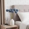 7pcs Blue Artificial Chrysanthemum Flowers Mums Faux Kiku Flowers for Vase Flower Stems Vase Filler for Centerpieces Wedding Party Flowers