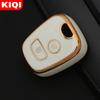 TPU Araba 2 Düğme anahtar kapağı kılıfı Peugeot 106 107 206 207 307 Citroen C1 C2 C3 C4 XSARA PICASSO Toyota AYGO için Koruyucu