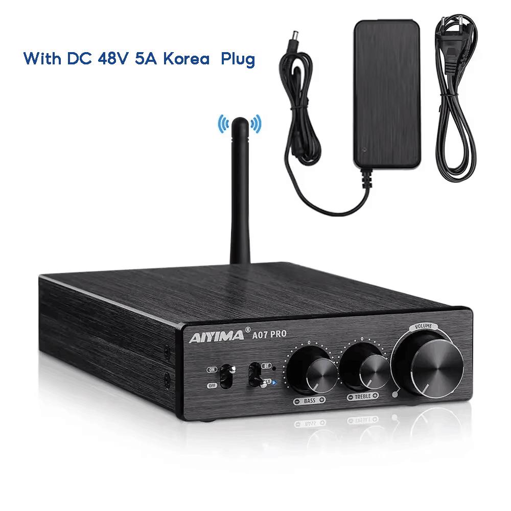 Amplificatore Bluetooth AIYIMA A07 PRO TPA3255 QCC304X Stereo Canale 2.0 Potenza 300Wx2 Amplificatore Digitale RCA APT-X Amplificatore Sonoro per la Casa