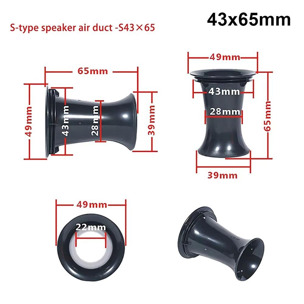 1Pcs Subwoofer Bass Speaker Port Tube Reflex Port Sound Box Port  For Reflex Inverted Audio Woofer 43x65mm