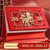 2026 Chinese Red Horse Year Festive Calendar: Hollowed-Out Design, Corporate Gift