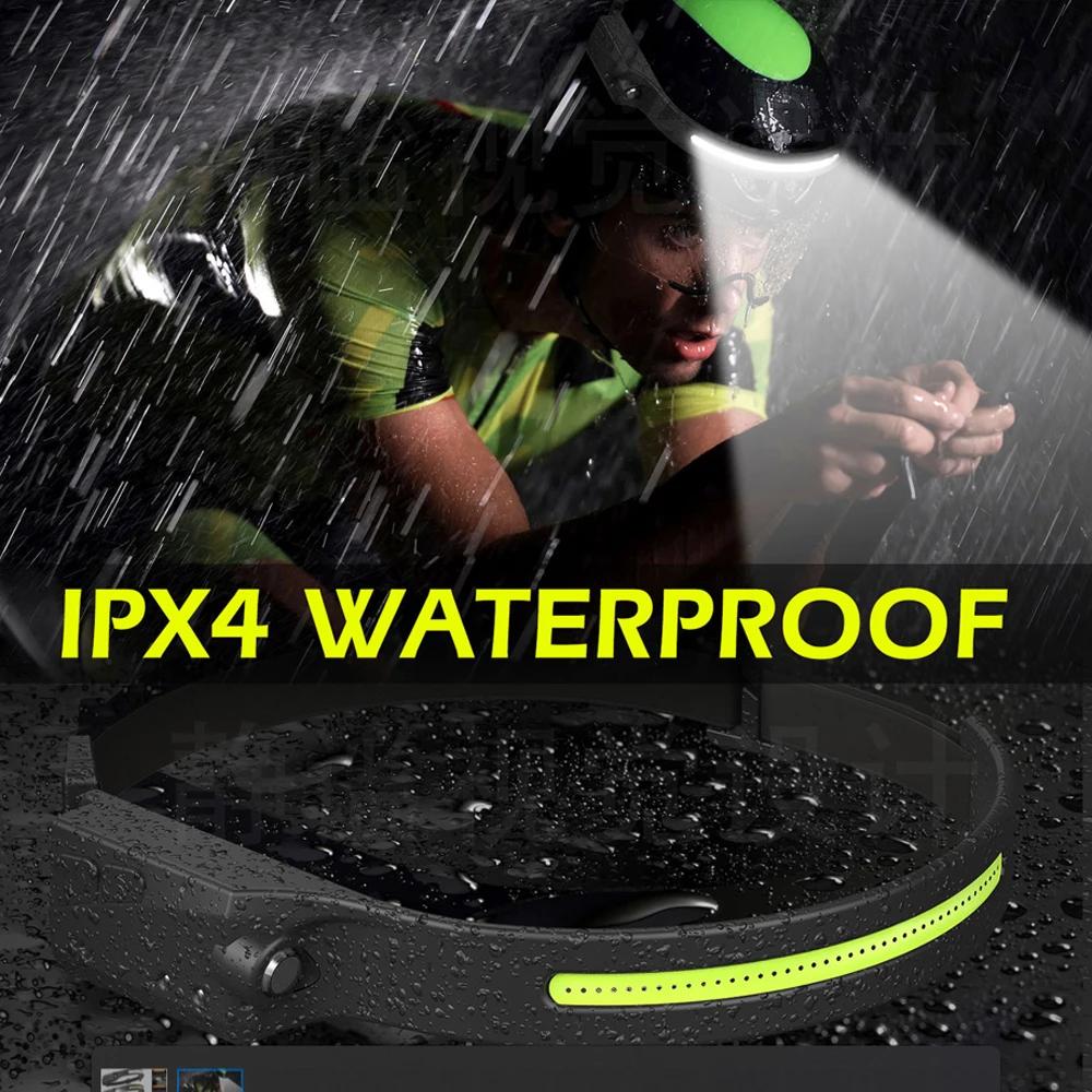 230°Bright Beam Headlamp LED Sensor Head Lamp Built-in Battery USB Rechargeable Head Flashlight Outdoor Camping Fishing Headligh