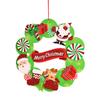 Charming Christmas Snowman Old Man Wreath Decoration For Festive Indoor Decor