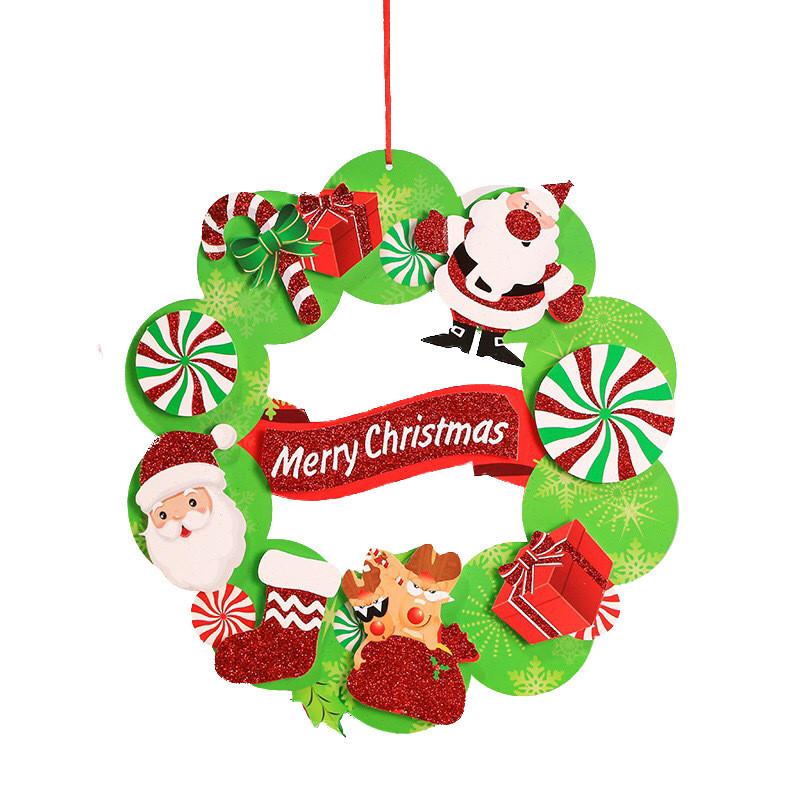 Christmas Snowman Decorative Old Man Wreath For Classy Indoor Settings Festive