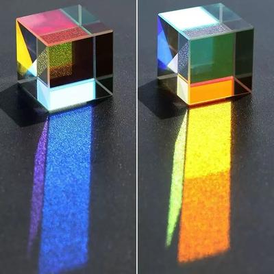 Optical X-cube Dichroic Cube Prism Science Magic Splitter Learning-Focused Present Class Physics Educational Toy