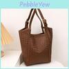 Pwoven Pattern Bucket Bag With Magnetic Closure For Daily Streetwear Style Women