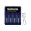 Intelligent 4 Bay Battery Charging For 3.7V 4.2V Cells Featuring Overcharge Protections Reverse Polarity Safety Accent