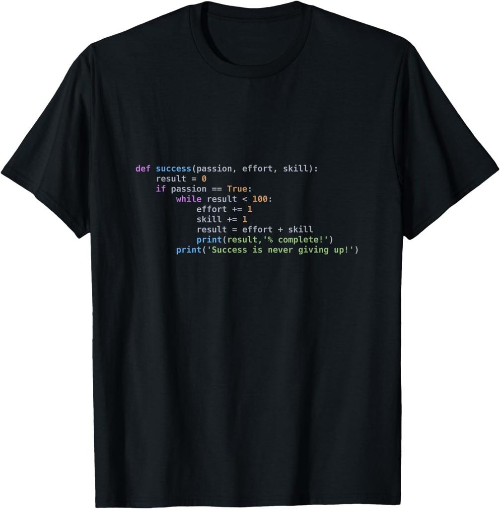 Python Code T-Shirt: Programing Success Syntax T-Shirt