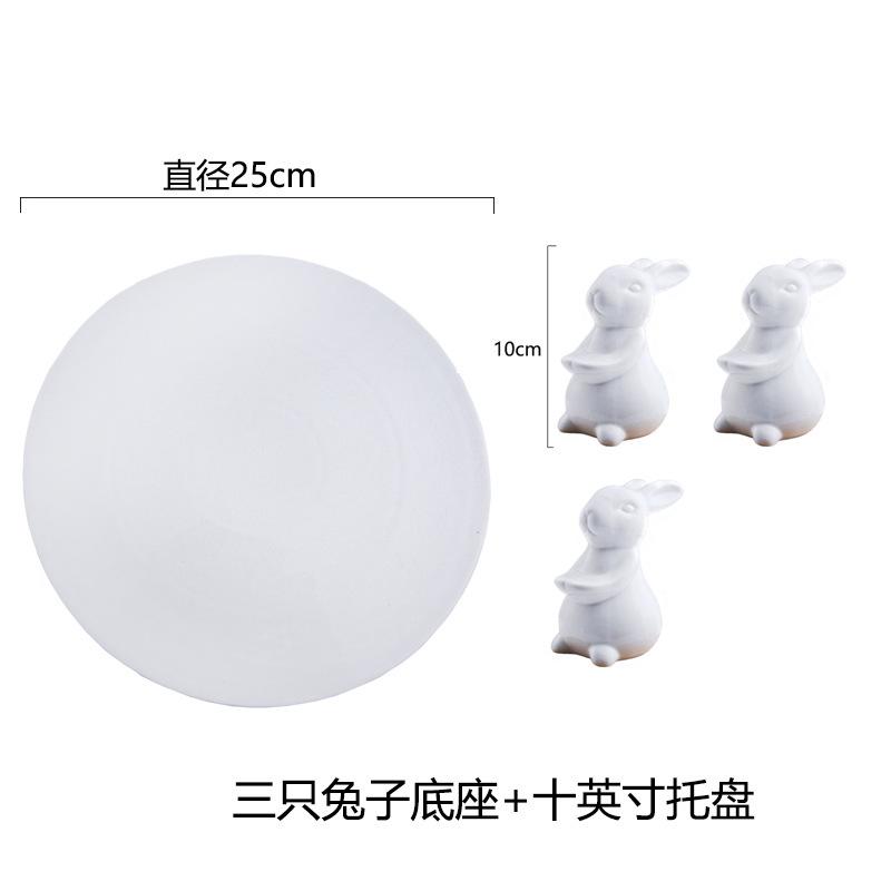 Svatební stojan na dezerty Rabbit Tray - ovocný talíř, stojan na dort, talíř na dim sum a talíř na sushi pro servírování svačin a dezertů