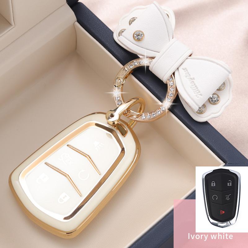 New TPU Car Key Case Remote Control Protector Cover for Cadillac ATS-L XTS XT5 CTS CT6 ATS 28T SRX Escalade 2015 Accessories