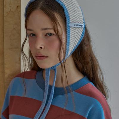 RANDOM NOISE Knit Bonnet_Cream