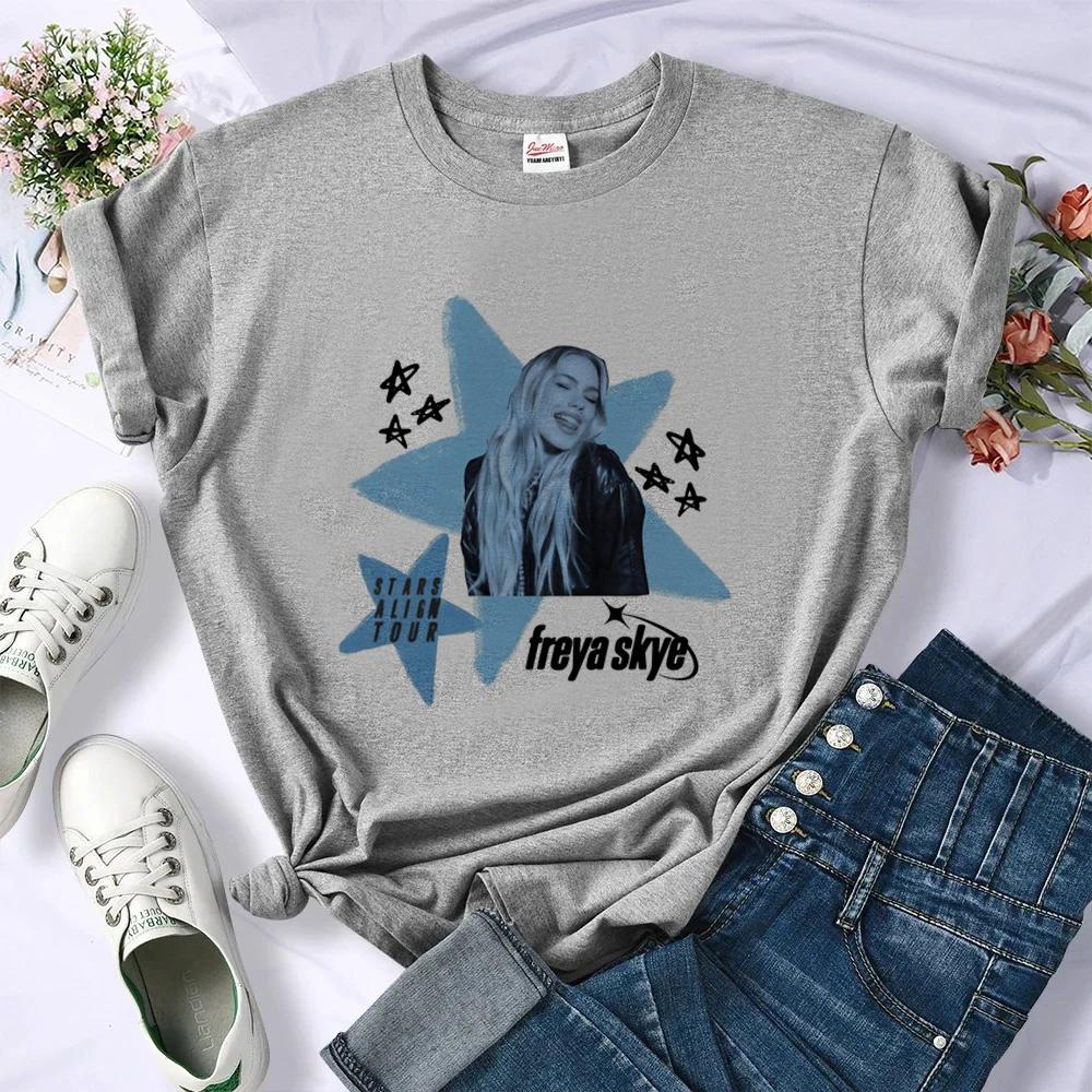 Freya Skye T Shirt Girl Vintage Gyaru Anime Psychedelic Graphic T Shirt Retro Cheap Cutecore Anime Vintage