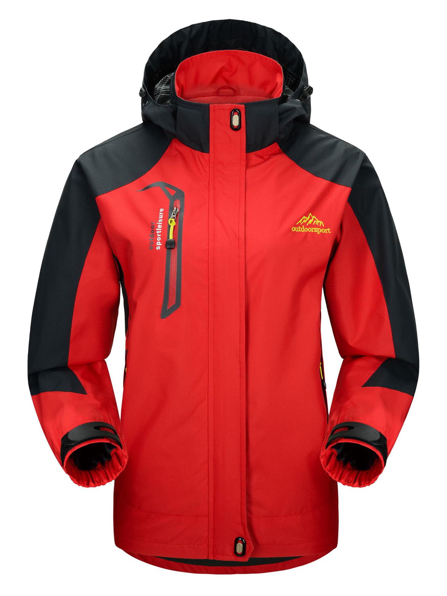 

Жіноча вулична вітрозахисна водонепроникна куртка для альпінізму 4XL