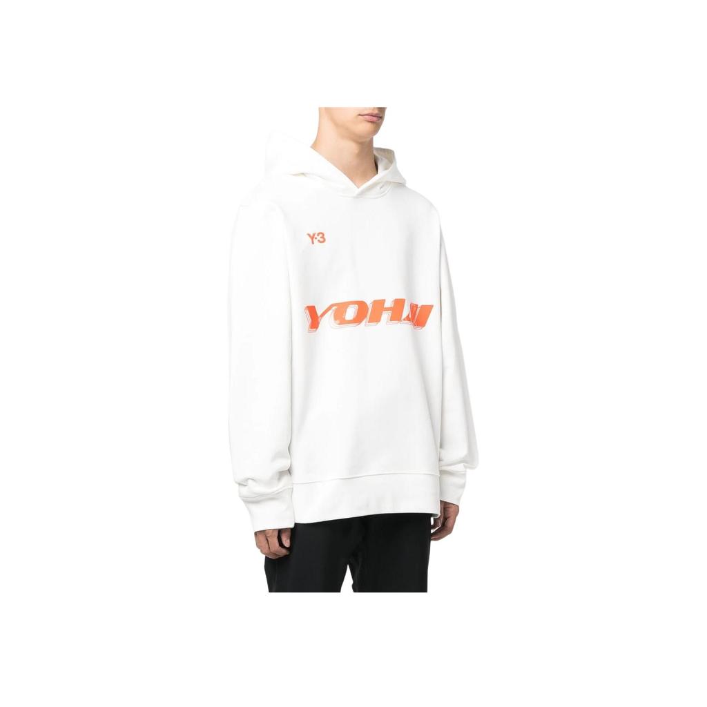 Y-3 FW22 Letter Logo Printed Hoodie Men hoodies White HT4731