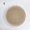1PC Rundes Tischset mit Blumendruck im nordischen Stil, rutschfestes Tischset, Wärmedämmung, Möbeldekorationsmatte, Kaffeetassenmatten