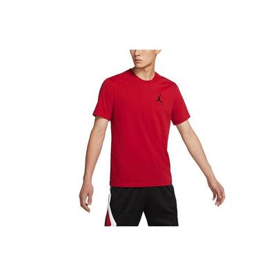 Camiseta Esportiva de Malha com Logo Jumpman Bordado Manga Curta Masculina Tops DA6800-687