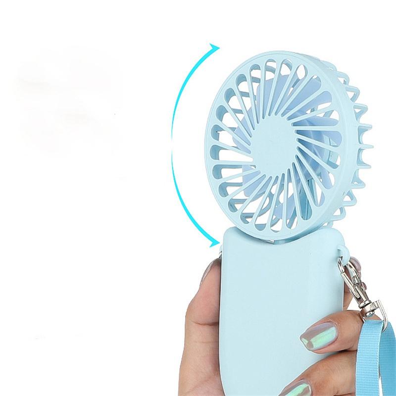 Halter Pocket Handheld Mini Little Fan Handheld Usb Handheld Folding Charging 3-in-1 Fan