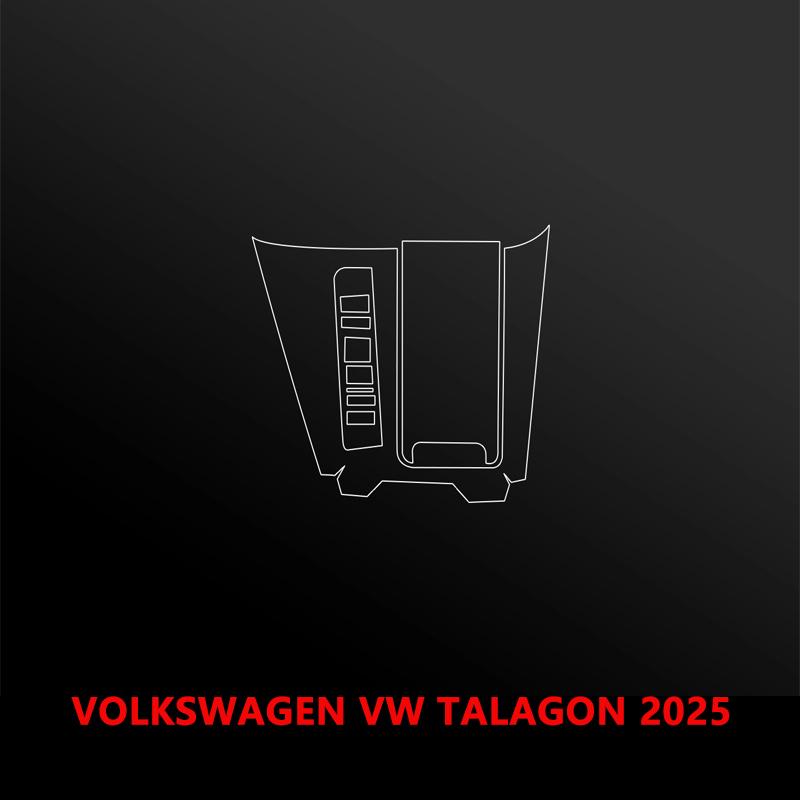 Tpu Transparent Film for Volkswagen VW TALAGON 2025 Car Interior Sticker Console Dashboard Screen Protect Film Car Accessories