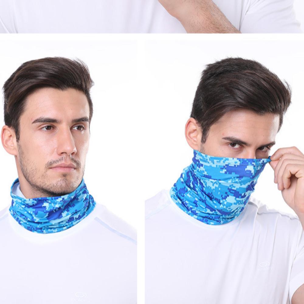 Maska Anty-UV Maska do Jazdy Szalik z Nadrukiem Ochrona Szyi przed Słońcem Szalik do Wspinaczki i Pieszych Wędrówek Wielokolorowy Turban Motocyklowy