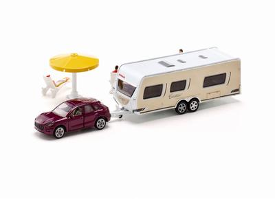 SIKU Porsche Macan Passenger Car with Caravan SK2542