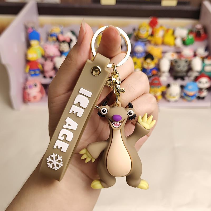 Cartoon Animal Ice Age Keychain Creative Mammoth Keychain