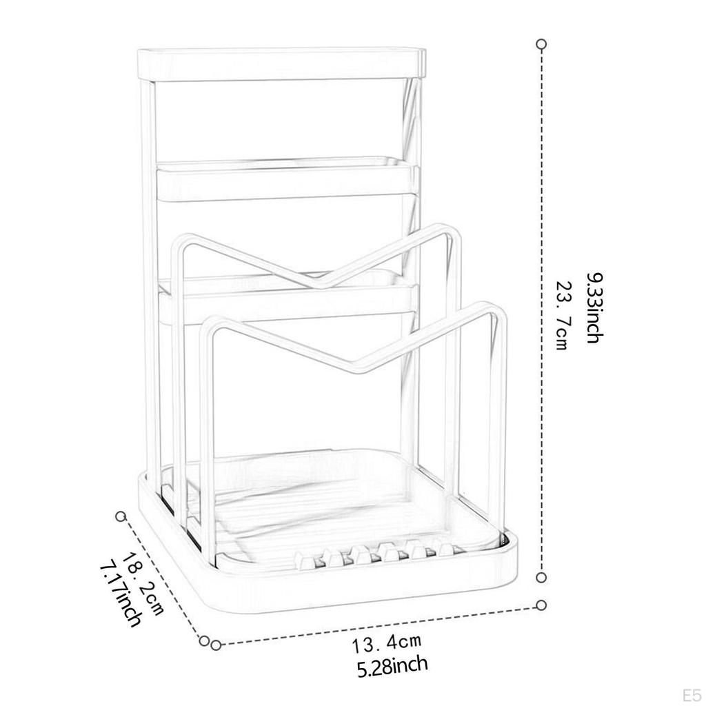 Cutting Board Organizer Kitchen Utensils Holder Rack,Multifunctional Knife Block Pot