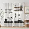 2 Stück, Vorhänge&Fensterdekoration 2D-Druck Küchenregeln Bauernhof Maschinenwaschbarer Stoff (ohne Stange) Dekorationen Für Zuhause Perfekt