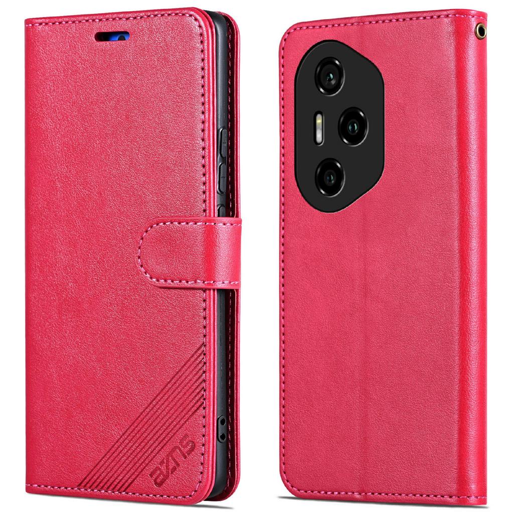AZNS For Honor 300 Pro Case Anti-Scratch PU Leather Stand Wallet Phone Cover