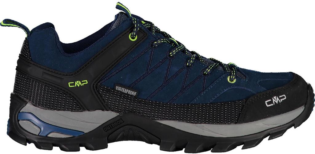CMP Rigel Low WP Trekking Shoes (3Q13247-08MF) Blue Ink/yellow Fluo