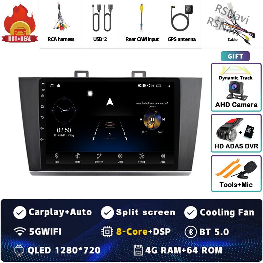 Android 14 Carplay Car Radio For Subaru Outback Legacy 2015 2016 2017 2018 Multimedia Video Player Navigation GPS Stereo 2Din BT