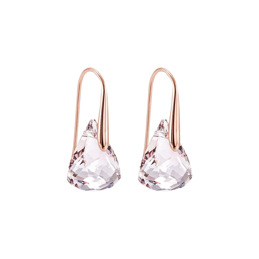 Swarovski Lunar Series Moon Goddess Tears Sparkling Water Drop Pink Crystal Earrings Women Earrings 5528509