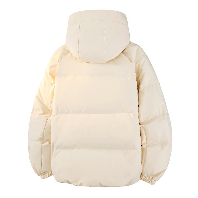 % Down New National Standard White Duck Down Jacket Men and Women Winter Loose Pie Overcome Thickened Hooded Jacket Men