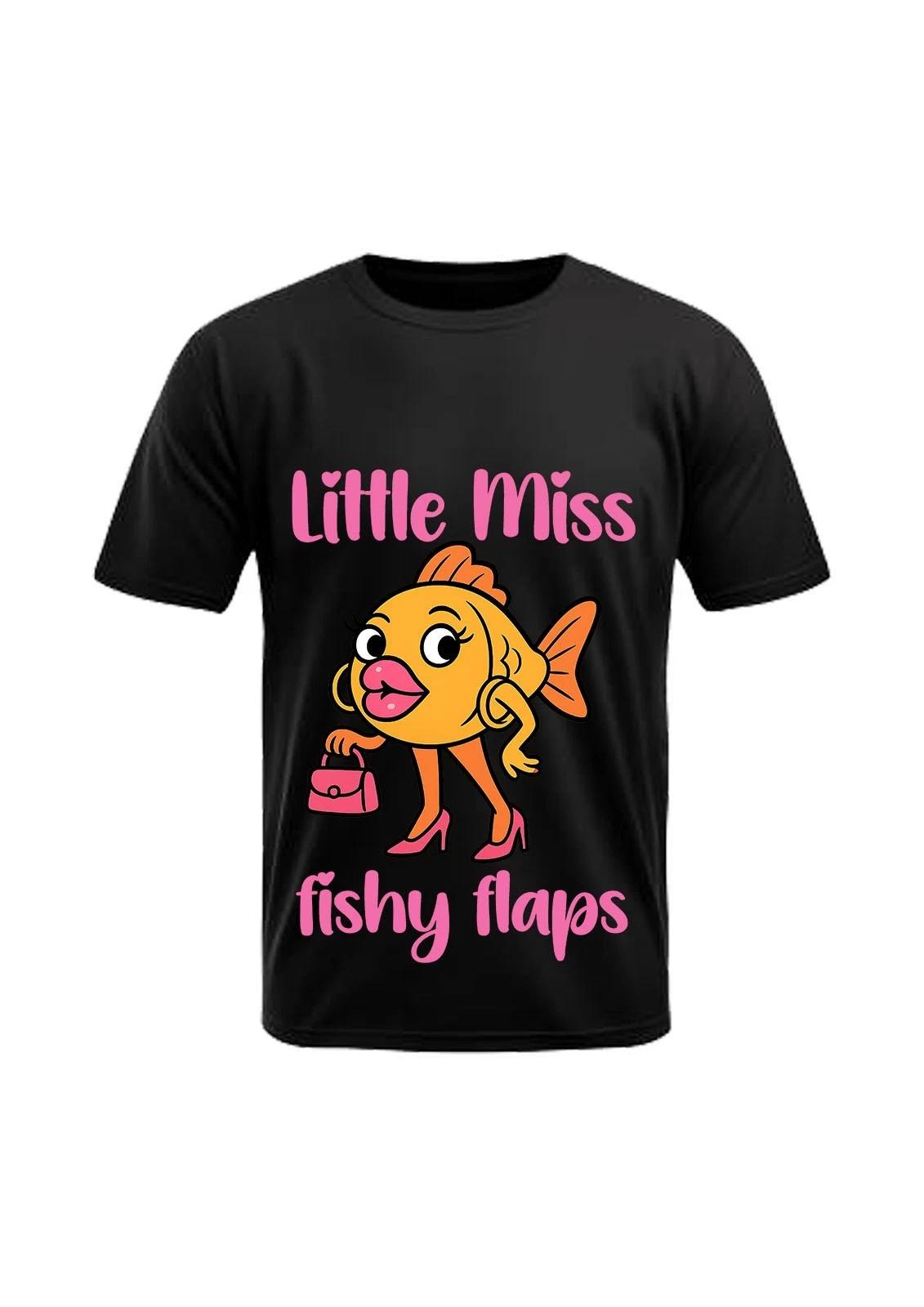 Little Miss Fishy Flaps Fun/Rude/ T-Shirts For T-Shirt Nights.. L