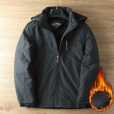 Giacca da uomo per il tempo libero all'aperto più velluto autunno e inverno ispessita da lavoro antivento e impermeabile tuta da alpinismo all'aperto